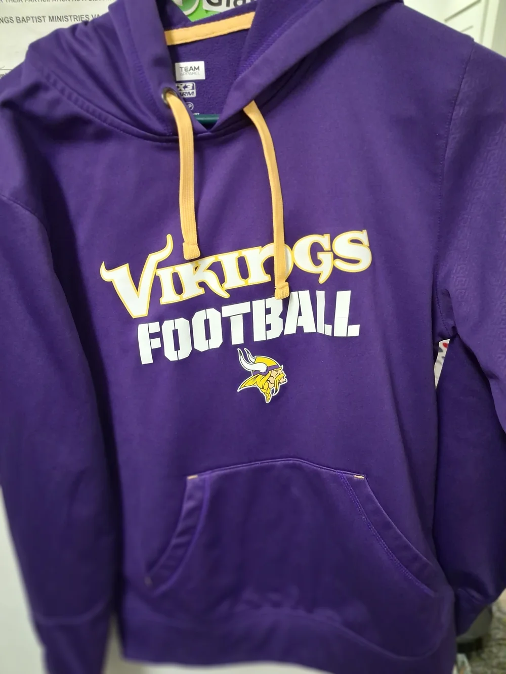 Team Apparel Purple and Gold Vikings Zip-Up Hoodie